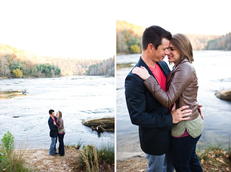 Kate and Brad - Atlanta Engagement Photography- Session by Brita Photography - romantic river engagement 14